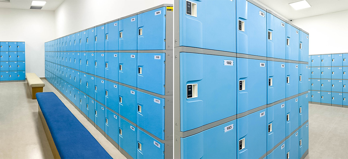 Tủ locker ABS - Dòng W400 được lắp đặt tại Wonderland Phan Thiết