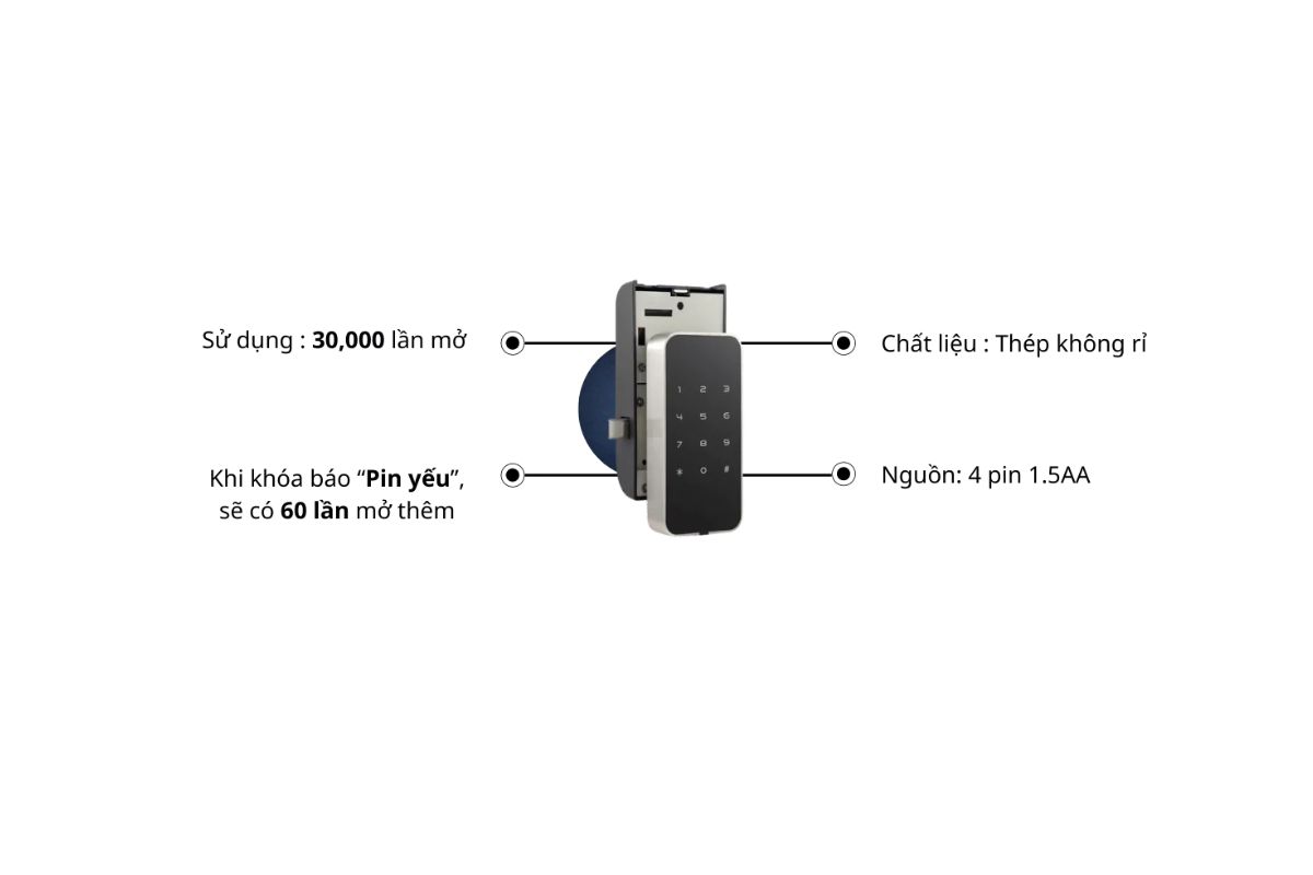 Khóa điện tử Be-Tech – Dòng C2800T