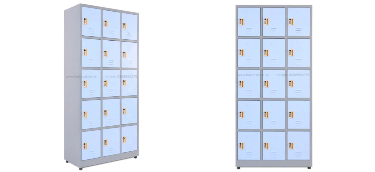 Chân tủ locker sắt được trang bị 4 chân cao su