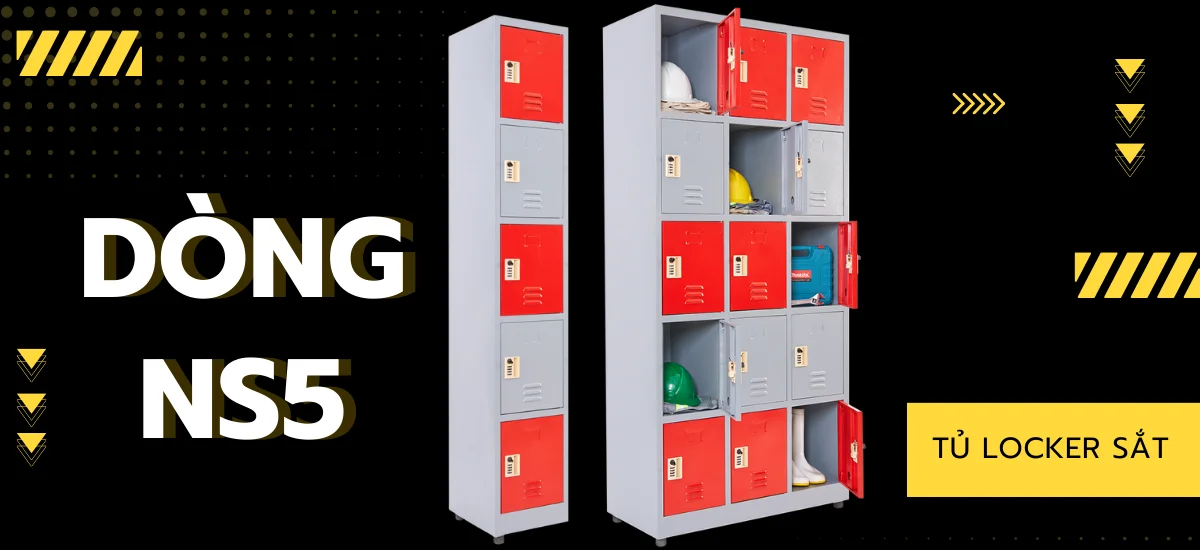 Tủ locke sắt dòng NS5 tại Trường Đại học Bách Khoa