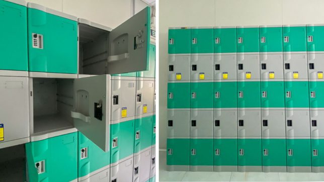 Nhân viên của Thế giới tủ locker lắp đạt hệ thống tủ ABS dòng NS5