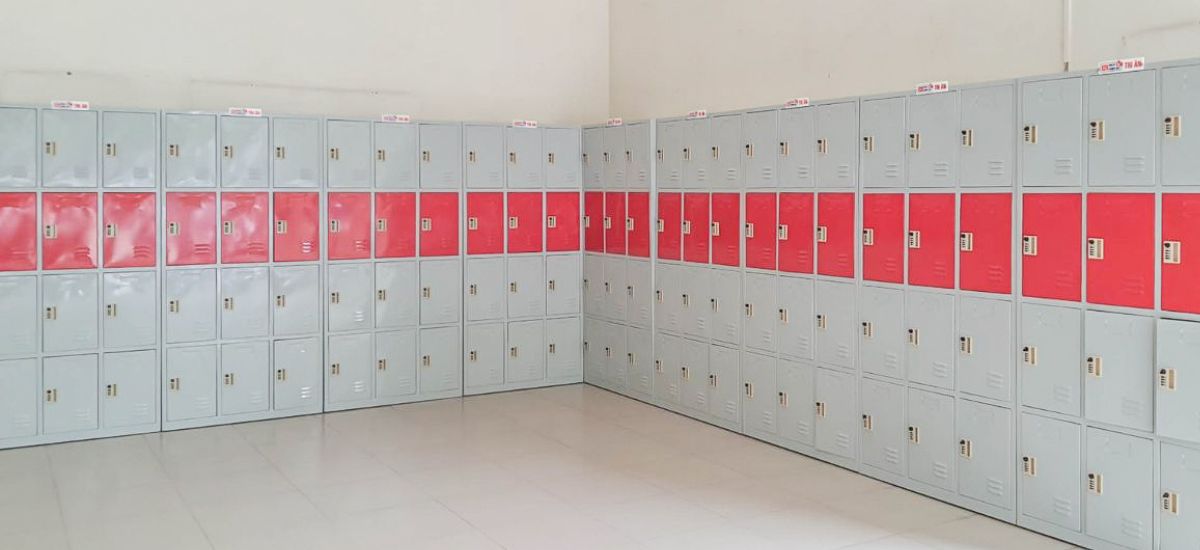 Tủ locker sắt có thể tự do đưa ra ý tưởng về kích thước, diện tích, màu sắc