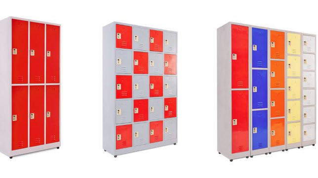 Tủ locker sắt đa dạng màu sắc và kích thước