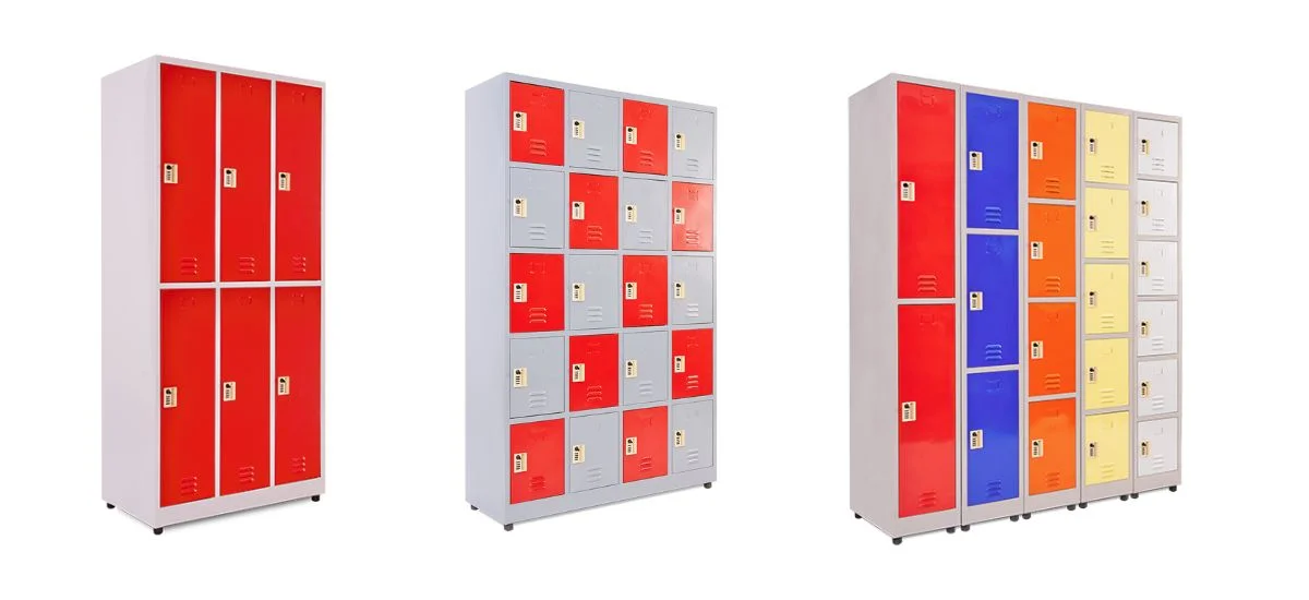 Tủ locker sắt đa dạng màu sắc và kích thước