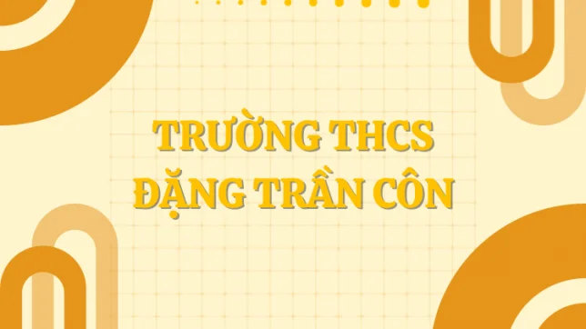 Trường THCS Đặng Trần Côn