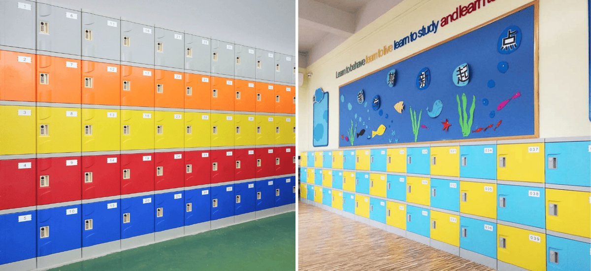 tủ đựng đồ học sinh đa dạng sắc màu