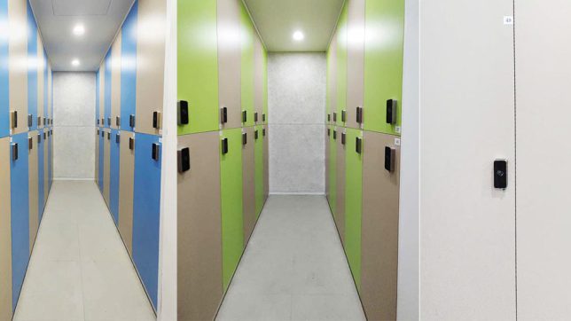 ình chụp khoá điện tử C2800M8 lắp cho tủ locker tại sân golf Rạch Chiếc