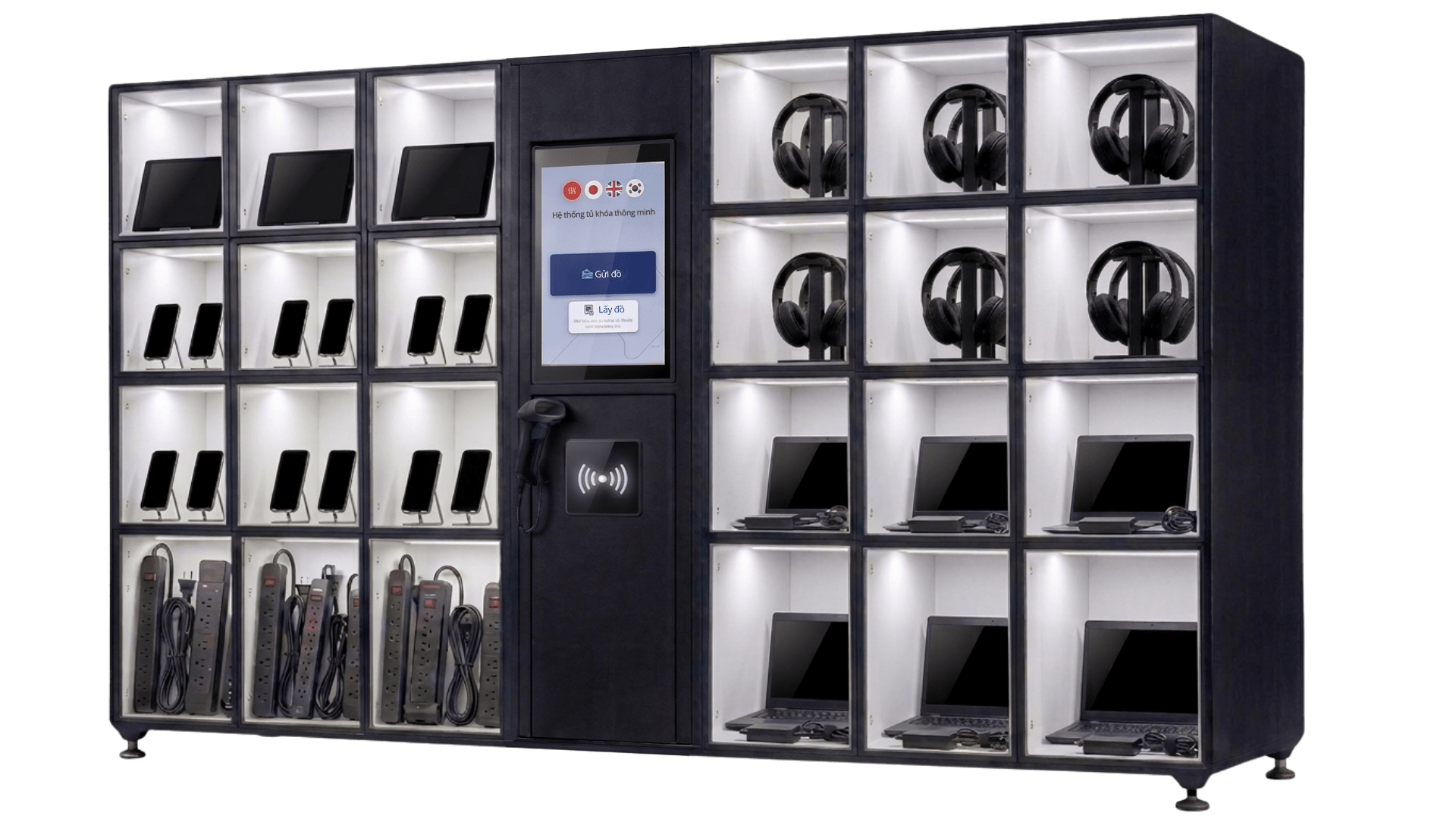 Tủ locker thông minh quản lý thiết bị IT và sạc thiết bị điện tử