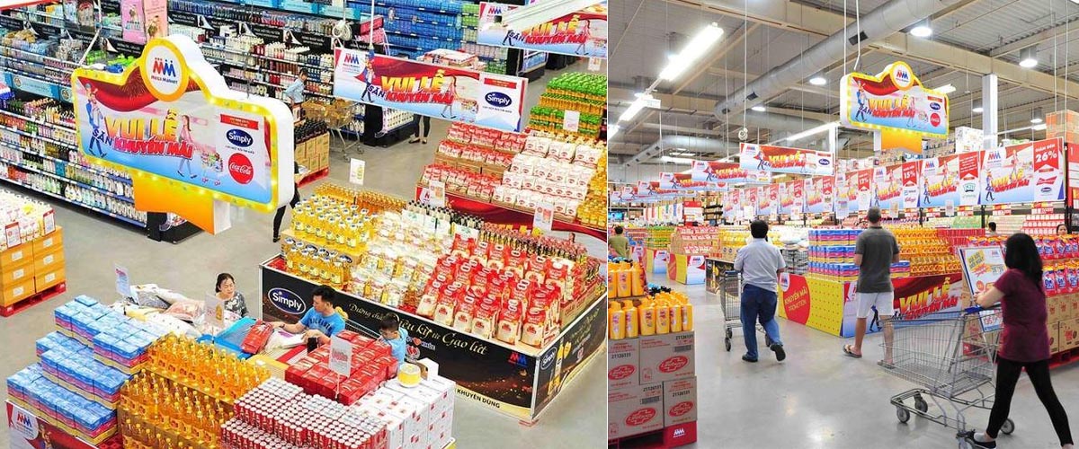 Khu bán lẻ hiện đại, đáp ứng nhu cầu mua sắm đa dạng của khách hàng cá nhân và doanh nghiệp.