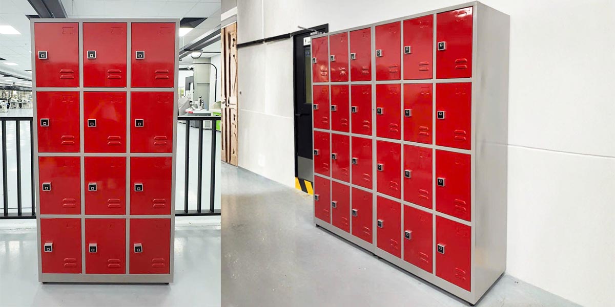 Hệ thống locker hoàn thiện tại SHOEFABRIK Manufacturing VN
