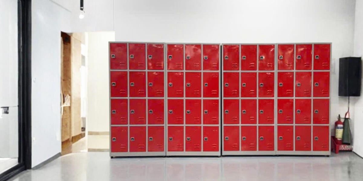 Tổng quan hệ thống tủ locker sắt trong nhà máy