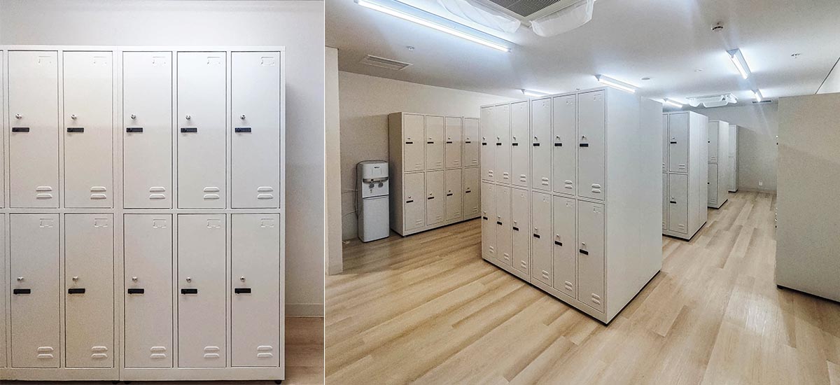 Tủ locker sắt tích hợp khóa số Cyber