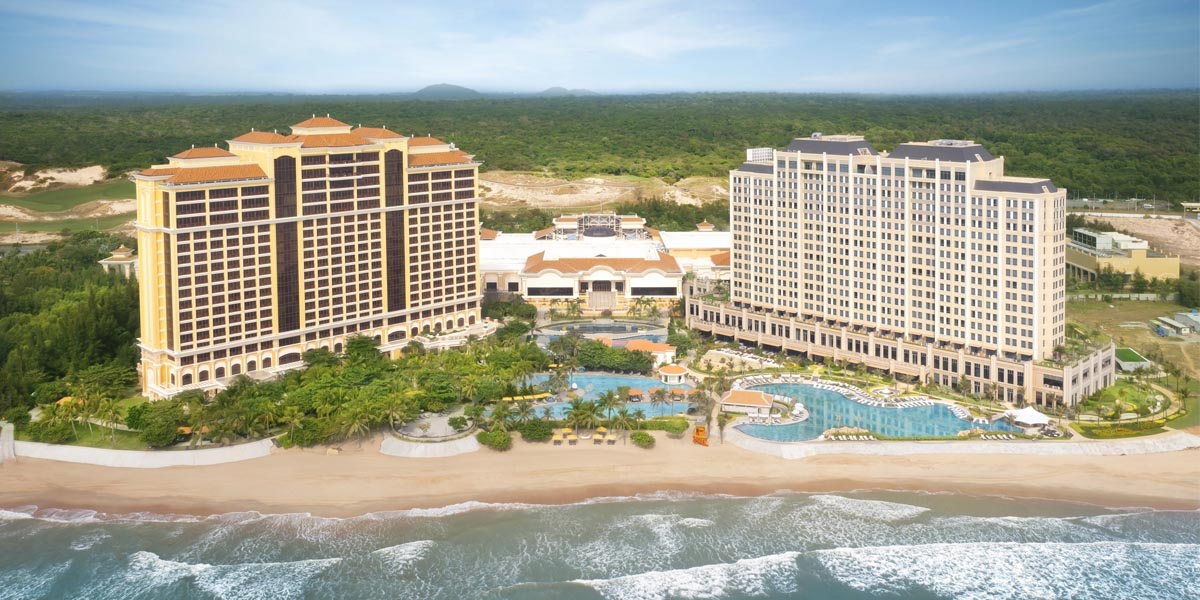 Toàn cảnh The Grand Hồ Tràm nhìn từ trên cao