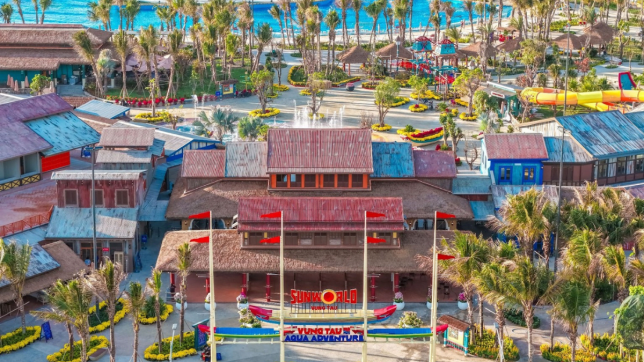 Cổng chào công viên nước Aqua Adventure Sun World Vũng Tàu