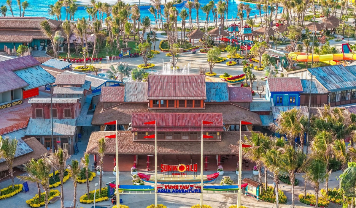 Cổng chào công viên nước Aqua Adventure Sun World Vũng Tàu