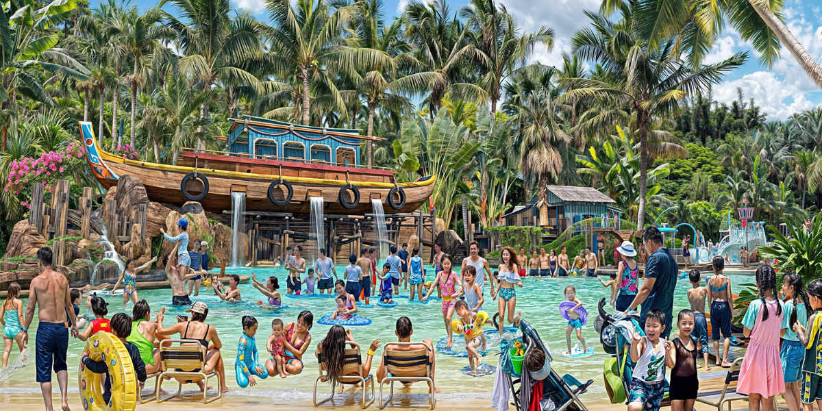 Hoạt động vui chơi Aqua Adventure Sun World Vũng Tàu