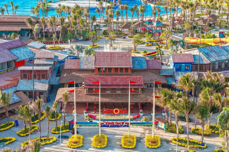 Cổng chào công viên nước Aqua Adventure Sun World Vũng Tàu