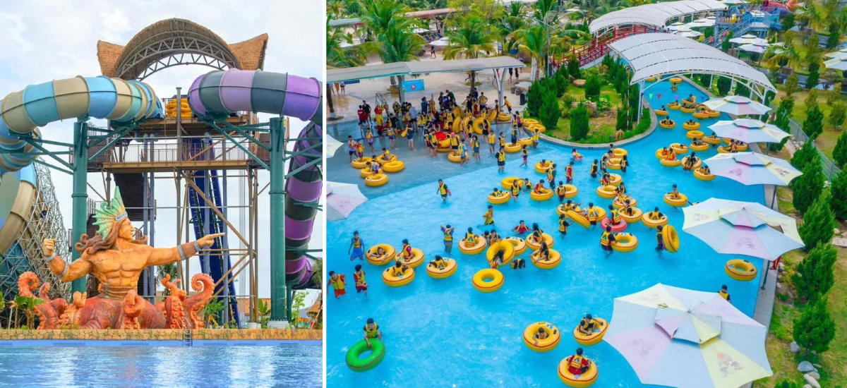 Du khách trải nghiệm các hoạt động vui chơi giải trí tại Sun World Sầm Sơn.