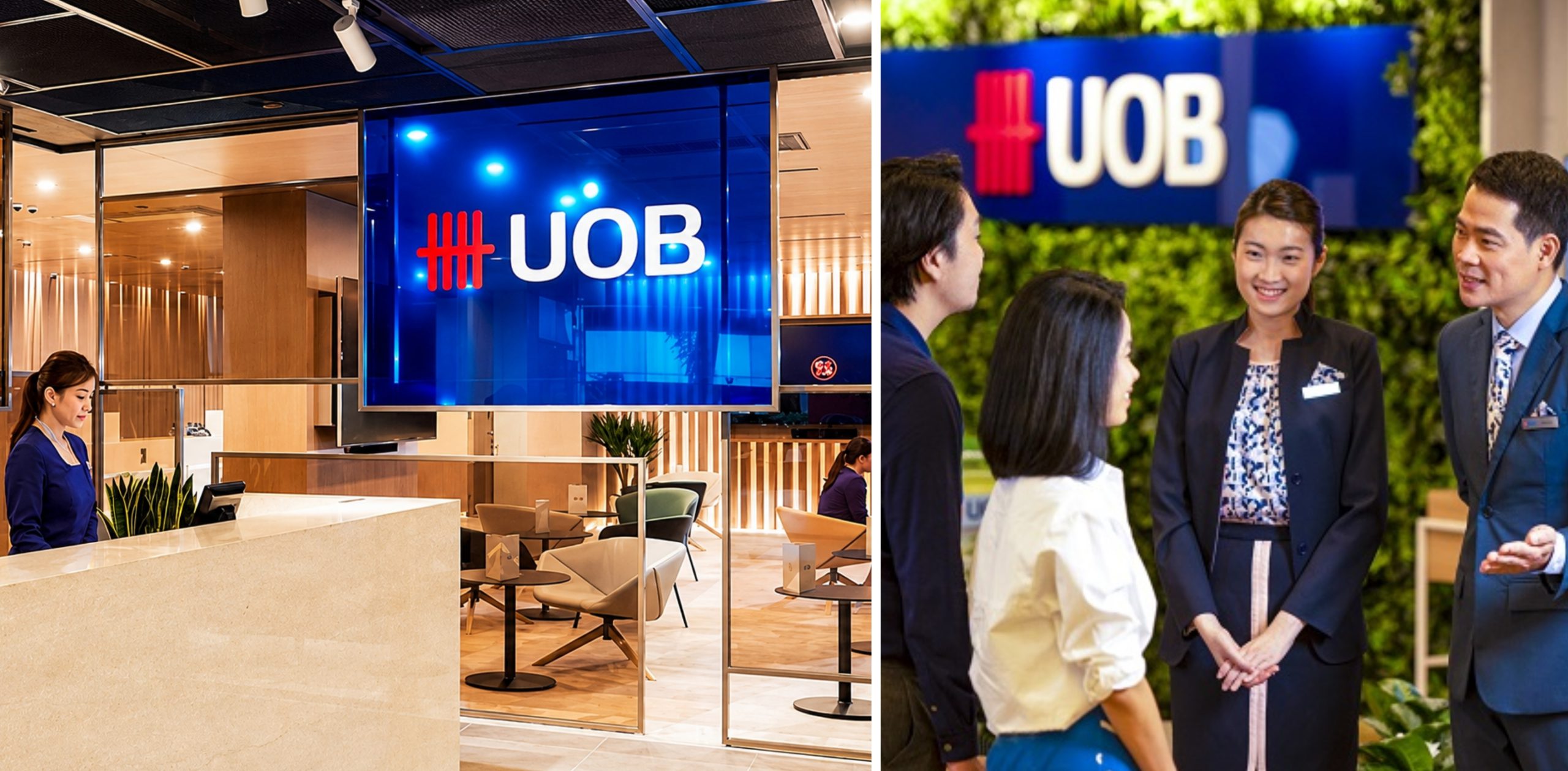 Cơ sở hạ tầng tại văn phòng và đội ngũ nhân viên của UOB. Nguồn ảnh: Internet
