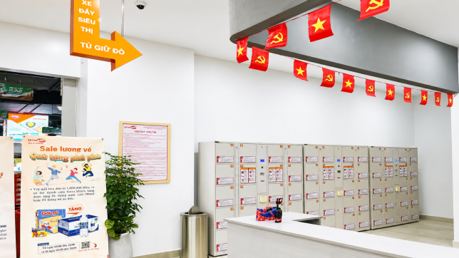 Tủ gửi đồ tại siêu thị