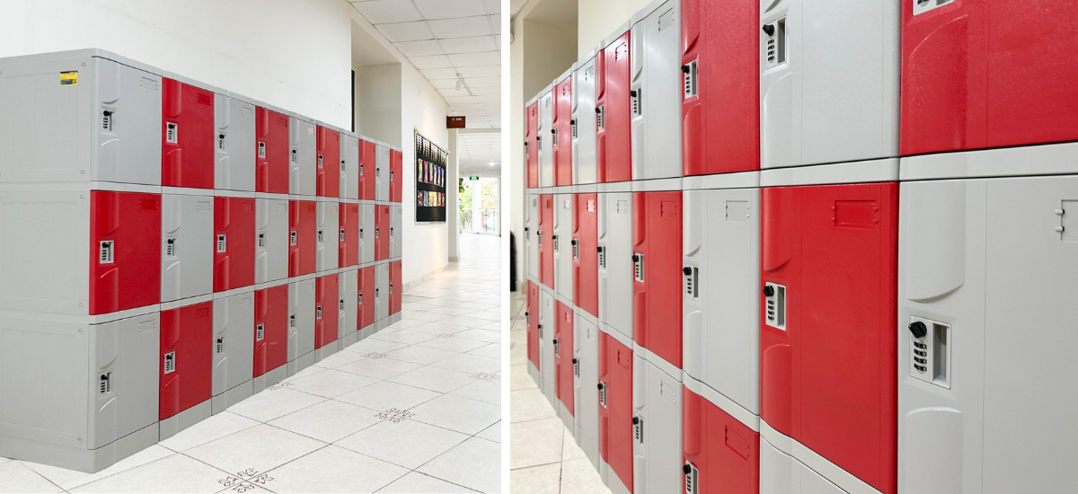 Khoá chìa được tích hợp vào hệ thống tủ Locker ABS dòng N4