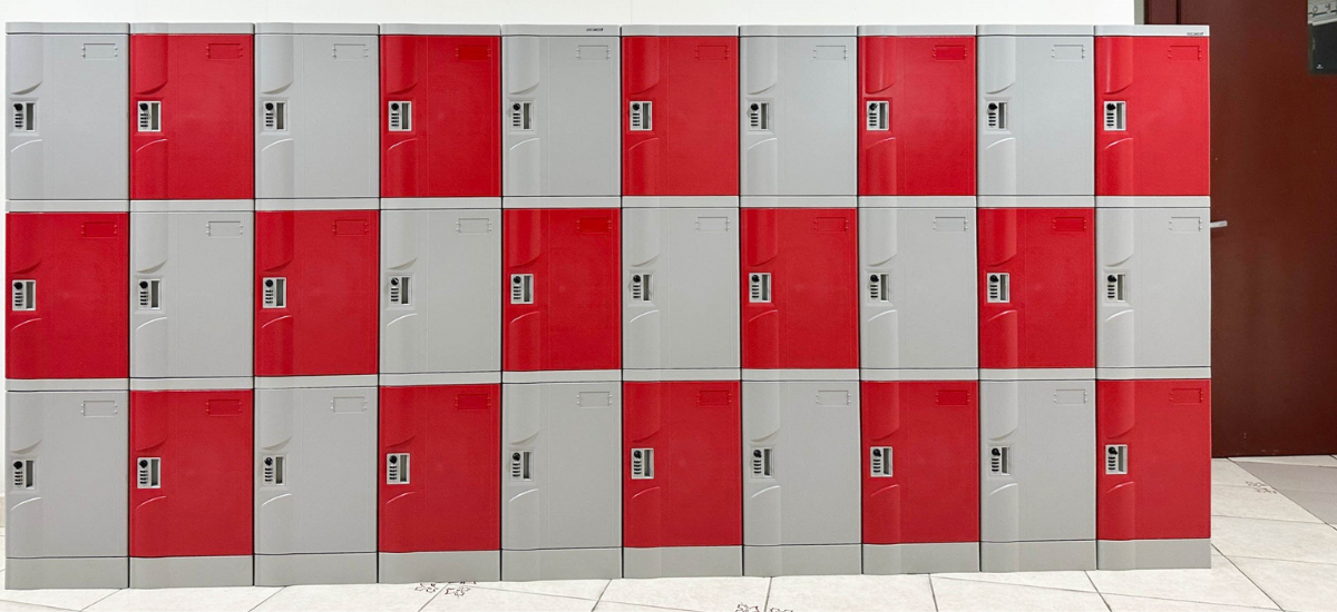 Tủ Locker ABS N4 được bố trí tại Trường quốc tế Canada