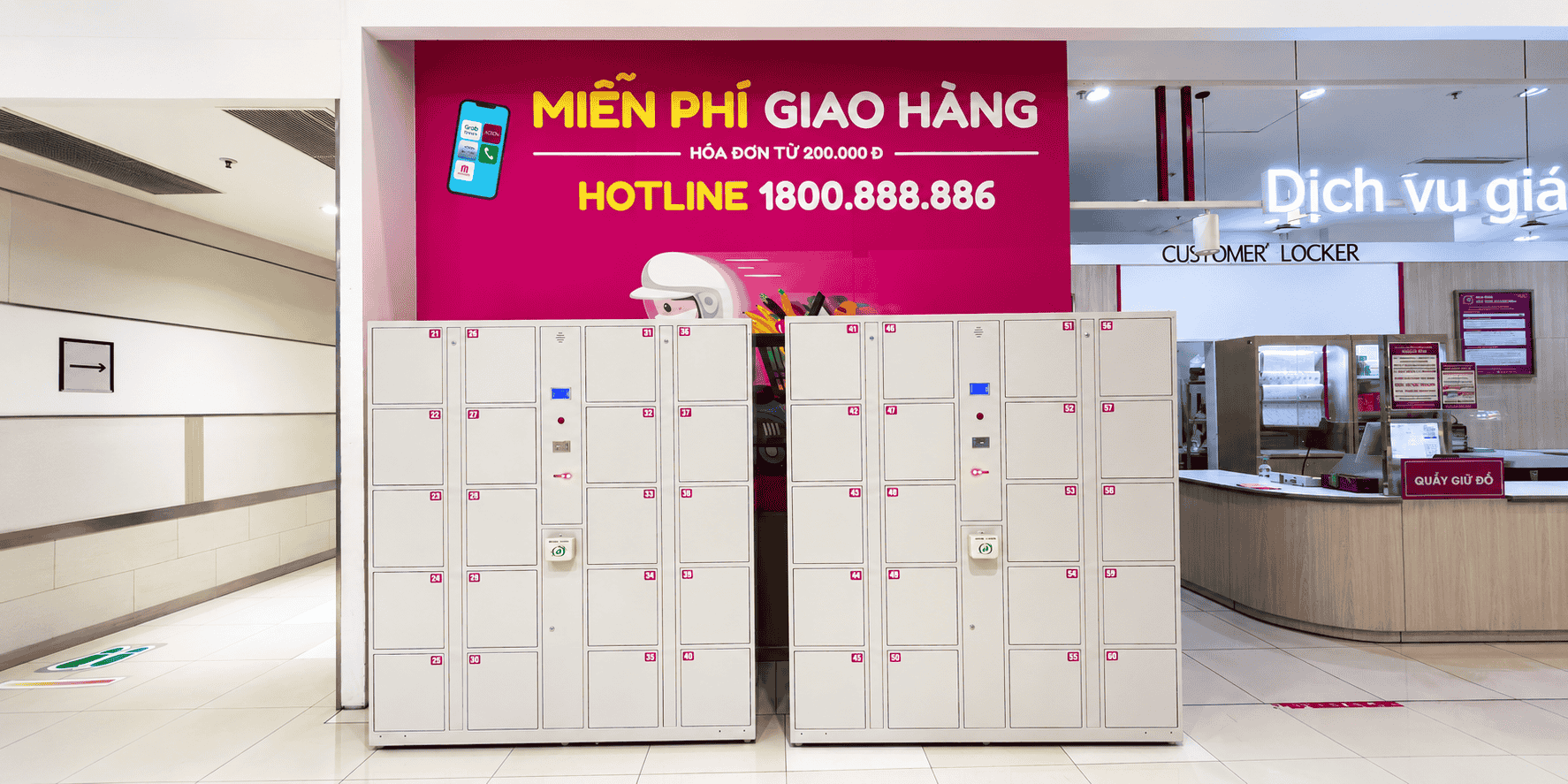 Smart Locker được bố trí ở các dự án thực tế