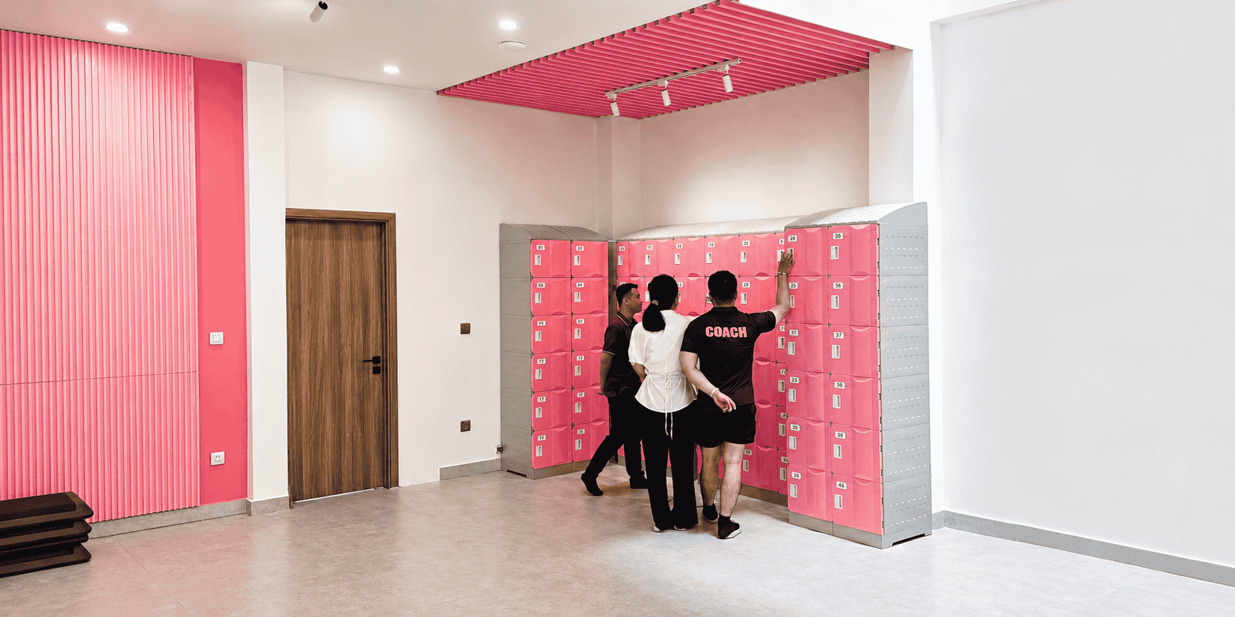 Tủ Locker ABS nhận diện khuôn mặt được bố trí tại Rose Gym for Ladies