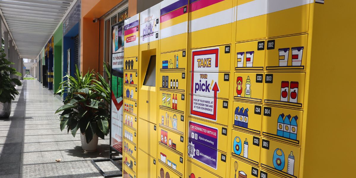 Tủ locker thông minh sở hữu thiết kế hiện đại, phù hợp với nhiều không gian kiến trúc khác nhau.